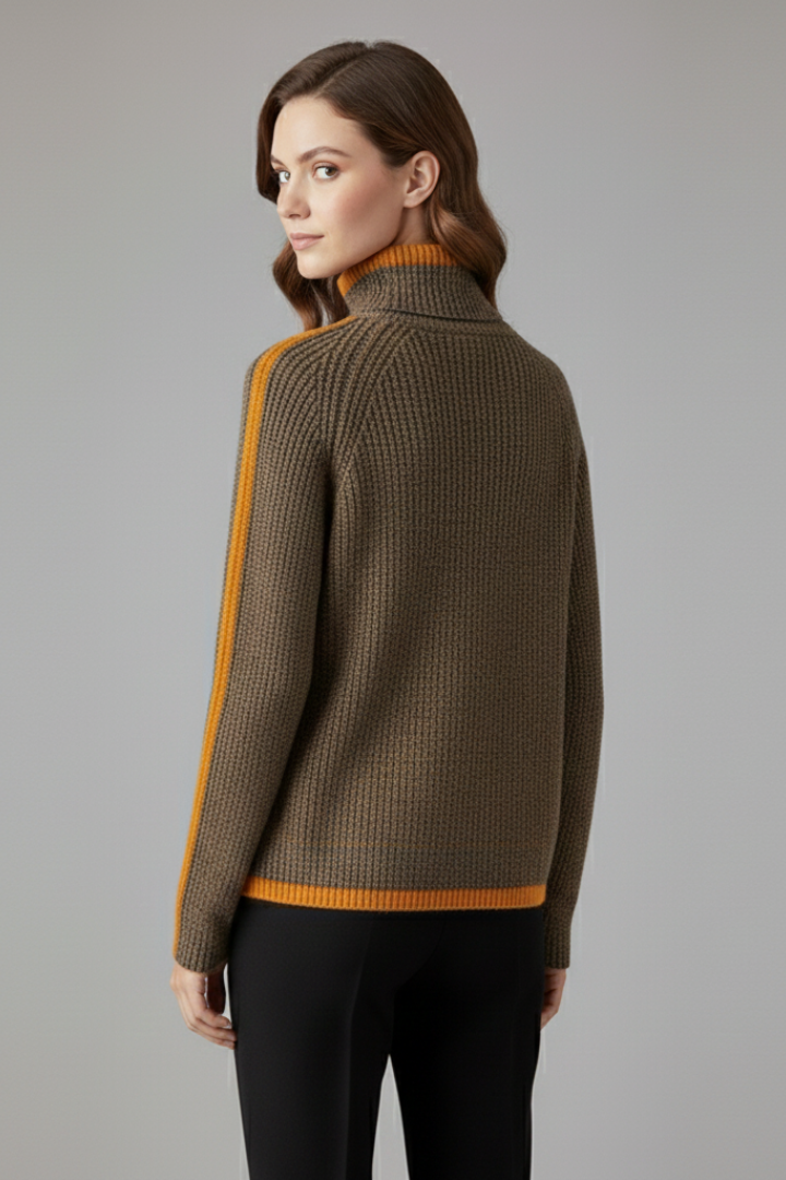 Melissa | Timeless Ribbed Long Sleeve Turtleneck Sweater