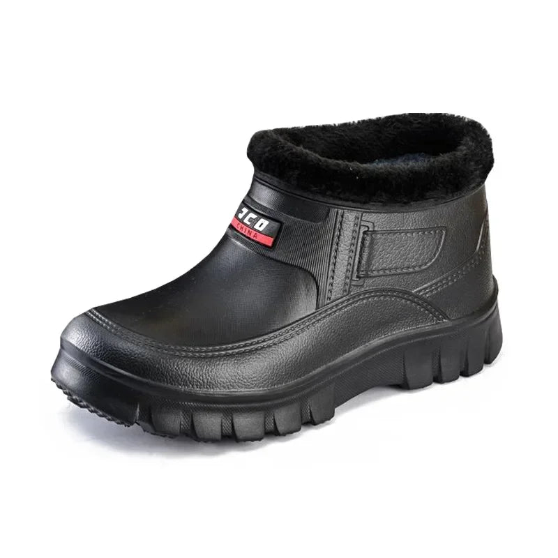 Michael | Plush-Lined Slip-On Ankle Winter Boots Men