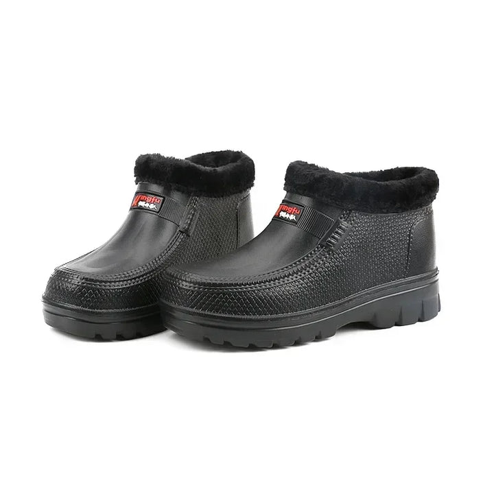 Michael | Plush-Lined Slip-On Ankle Winter Boots Men