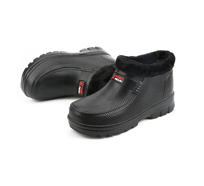 Michael | Plush-Lined Slip-On Ankle Winter Boots Men