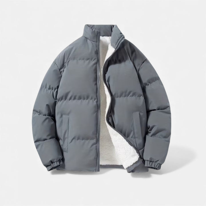 Michael | Polished Quilted Stand Collar Puffer Jacket