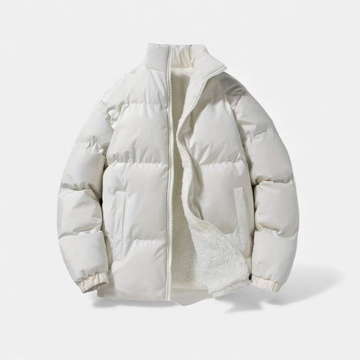 Michael | Polished Quilted Stand Collar Puffer Jacket