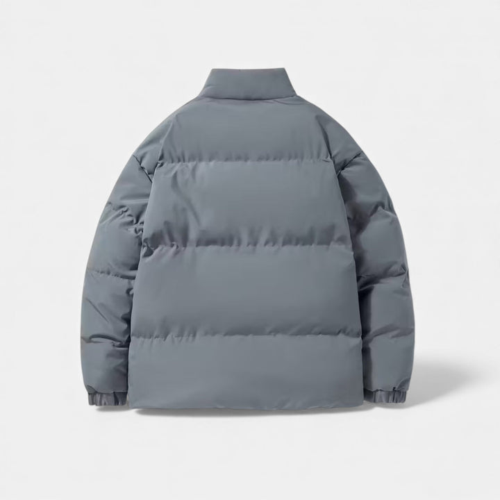 Michael | Polished Quilted Stand Collar Puffer Jacket