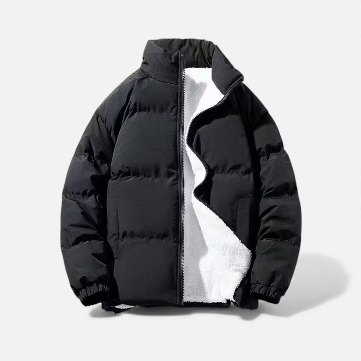 Michael | Polished Quilted Stand Collar Puffer Jacket