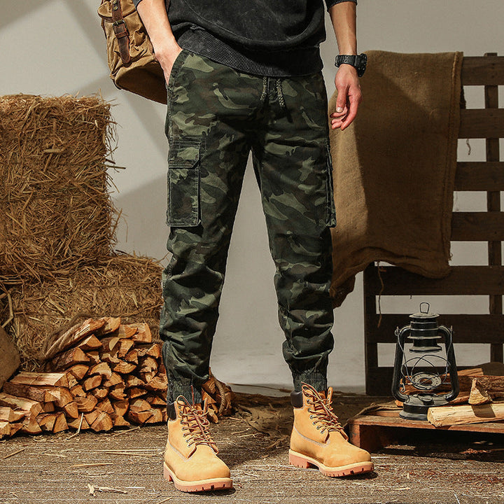 Michael | Relaxed Camouflage Tactical Pants with Cargo Pockets