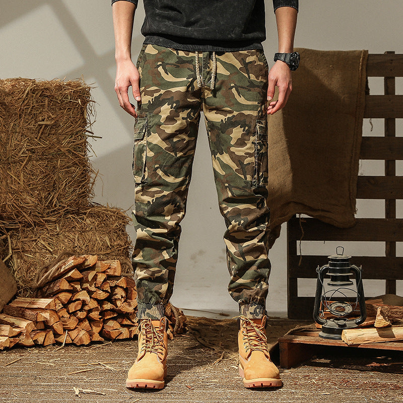 Michael | Relaxed Camouflage Tactical Pants with Cargo Pockets