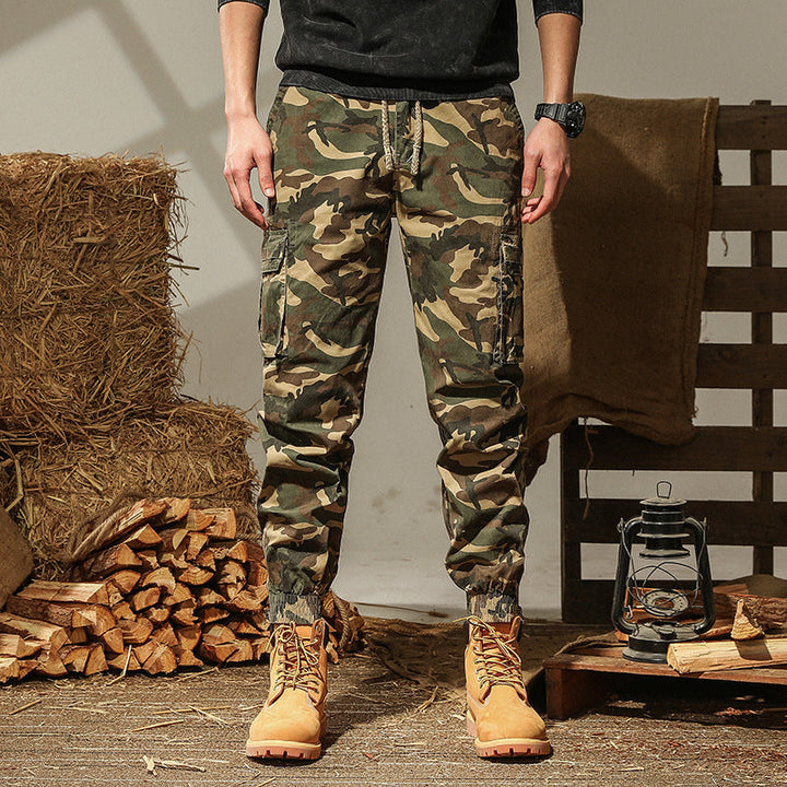 Michael | Relaxed Camouflage Tactical Pants with Cargo Pockets