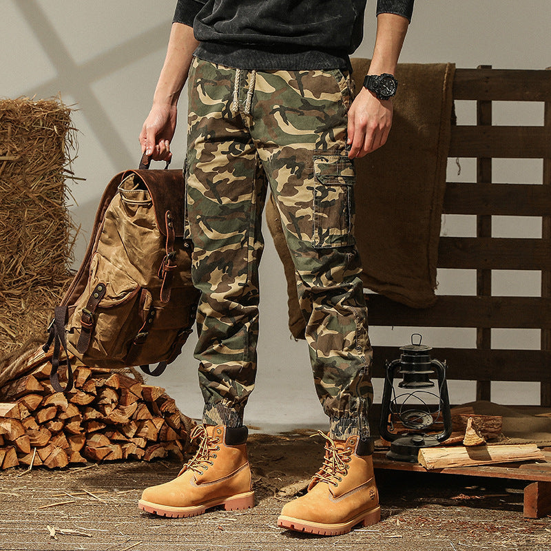 Michael | Relaxed Camouflage Tactical Pants with Cargo Pockets