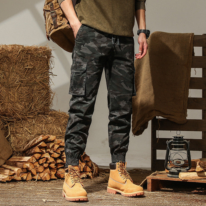 Michael | Relaxed Camouflage Tactical Pants with Cargo Pockets