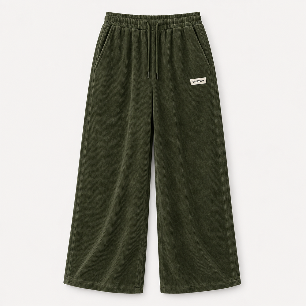 Michael | Relaxed Fit Wide Leg Corduroy Pants