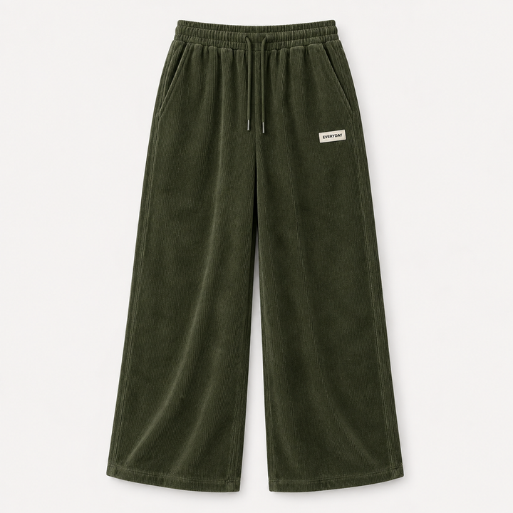 Michael | Relaxed Fit Wide Leg Corduroy Pants