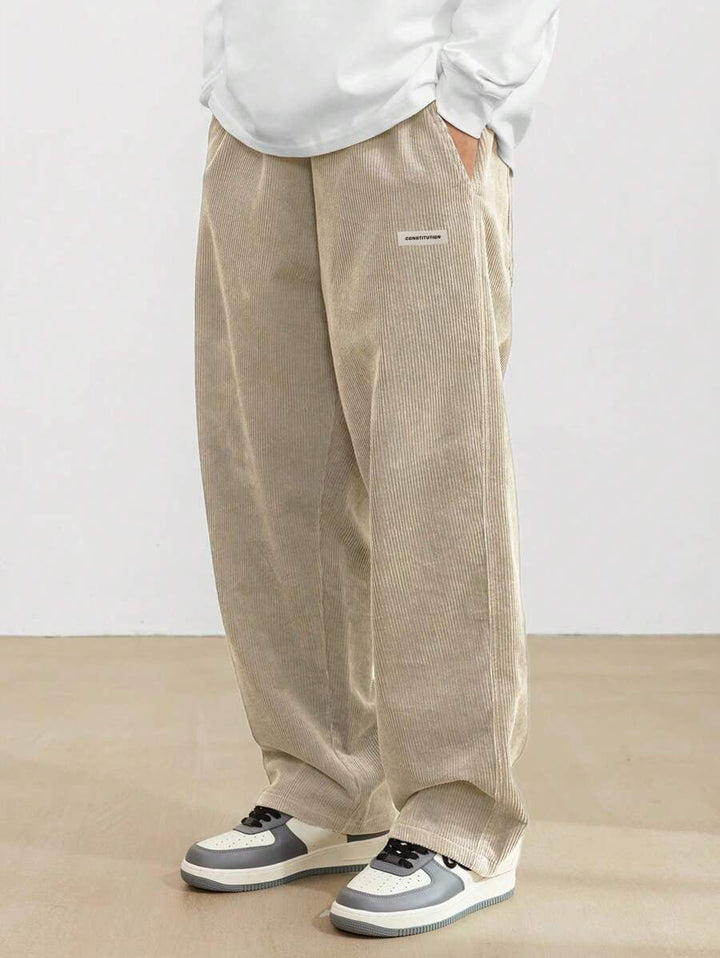 Michael | Relaxed Fit Wide Leg Corduroy Pants