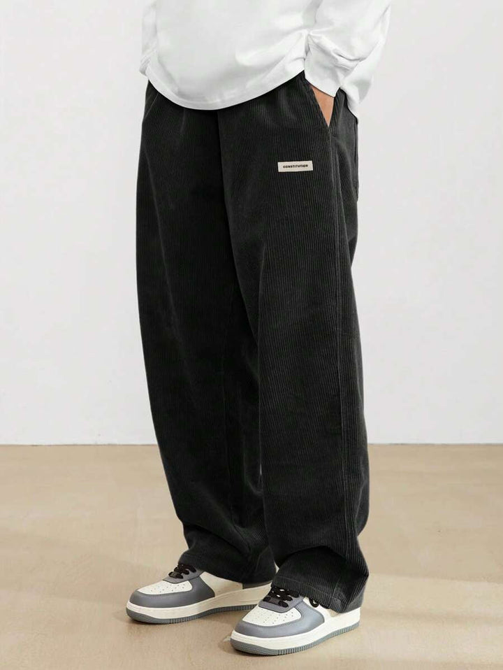 Michael | Relaxed Fit Wide Leg Corduroy Pants