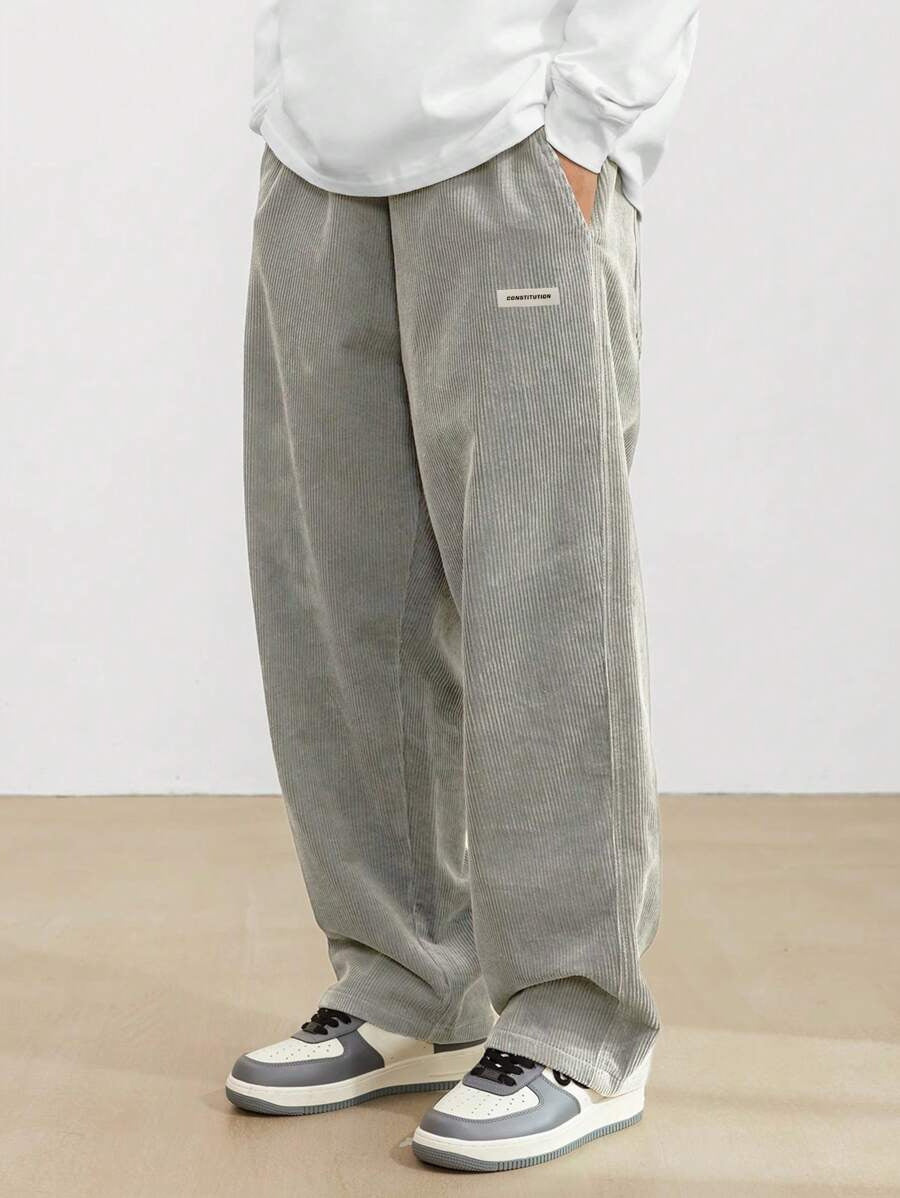 Michael | Relaxed Fit Wide Leg Corduroy Pants