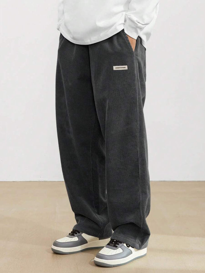 Michael | Relaxed Fit Wide Leg Corduroy Pants