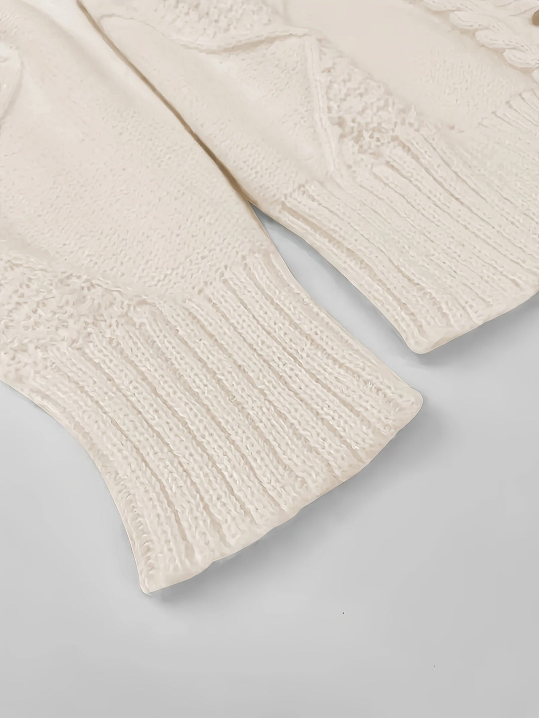 Michelle | Classic Cable-Knit Button Cardigan Sweater