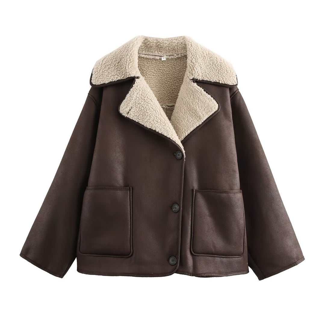 Michelle | Effortless Oversized Sherpa Jacket with Teddy Collar