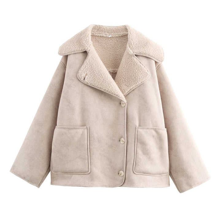 Michelle | Effortless Oversized Sherpa Jacket with Teddy Collar