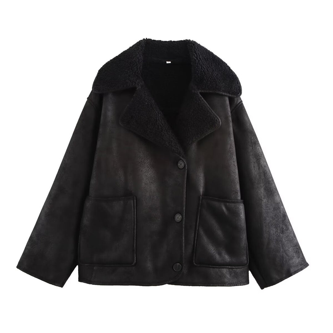 Michelle | Effortless Oversized Sherpa Jacket with Teddy Collar