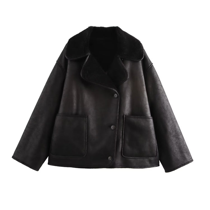 Michelle | Effortless Oversized Sherpa Jacket with Teddy Collar