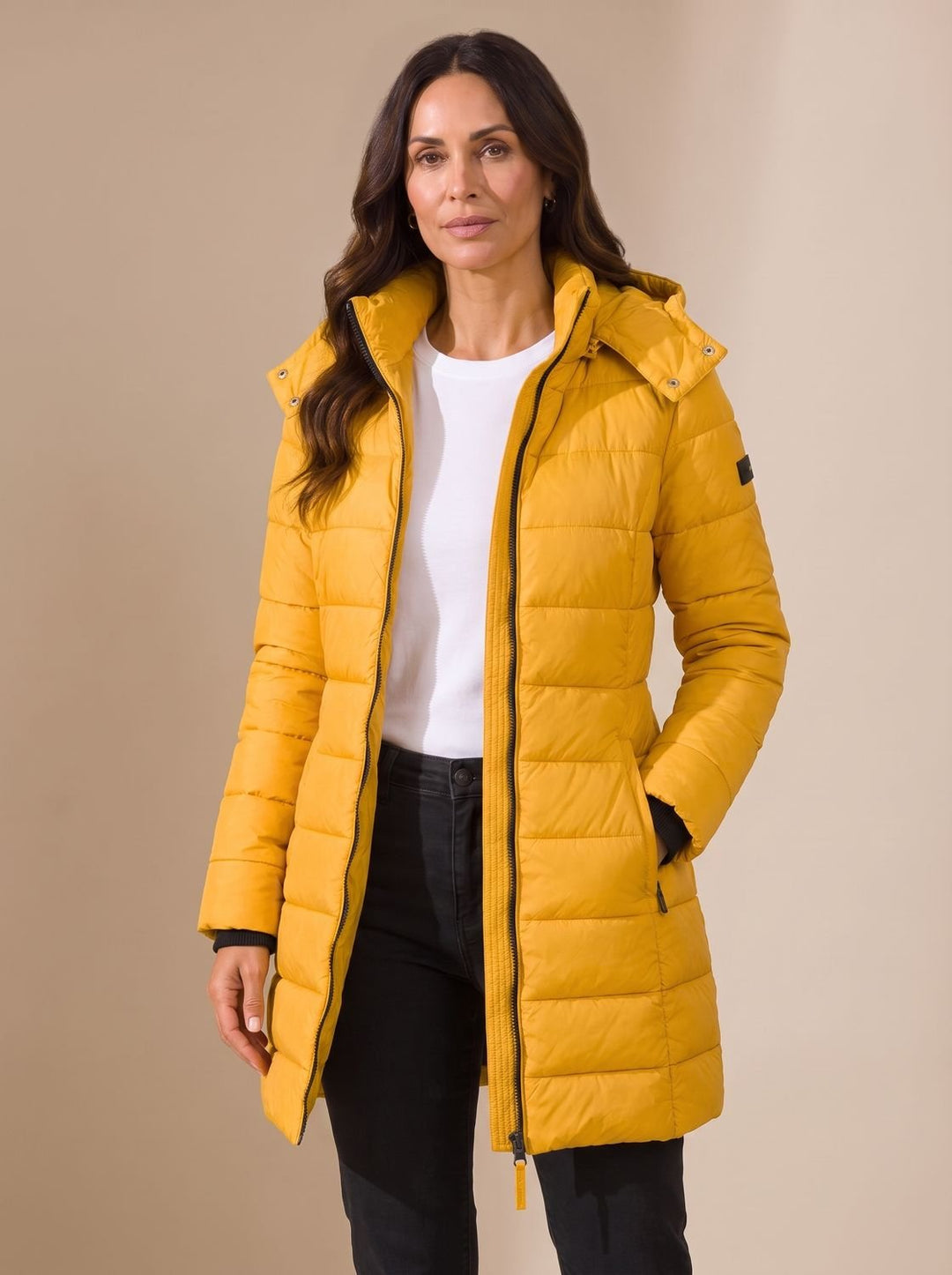 Michelle | Timeless Longline Hooded Quilted Puffer Jacket