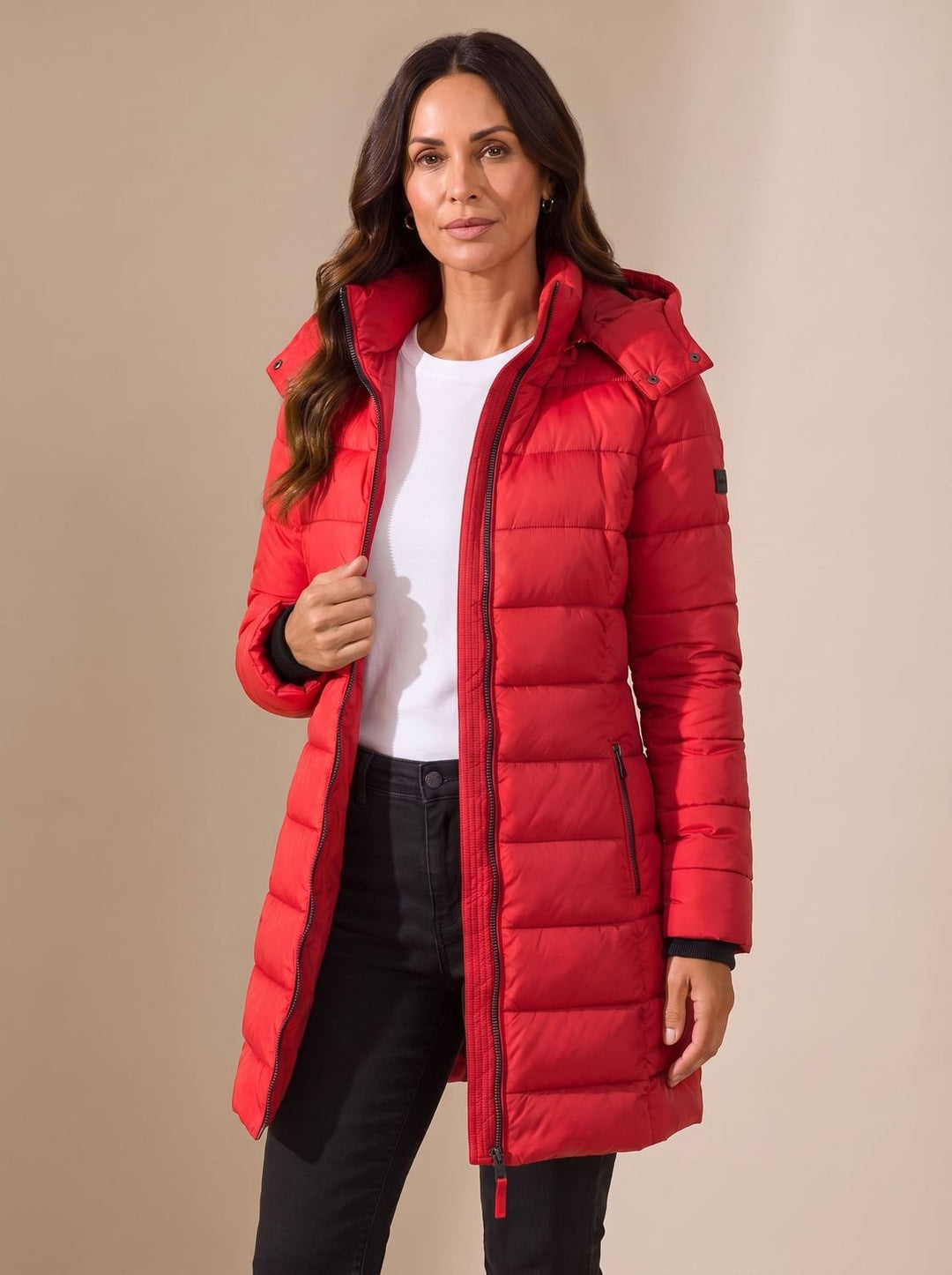 Michelle | Timeless Longline Hooded Quilted Puffer Jacket