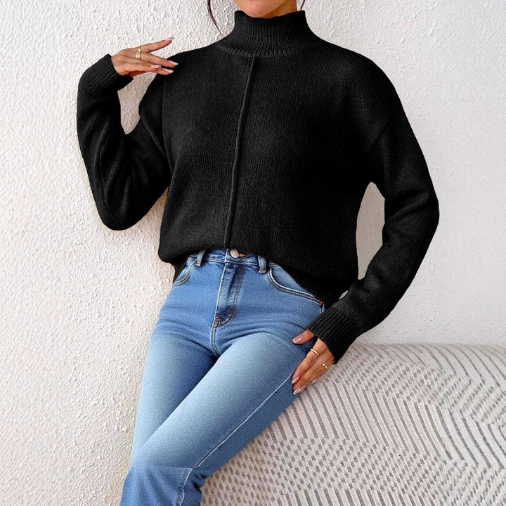 Nancy | Effortless Relaxed Fit Ribbed Turtleneck Sweater