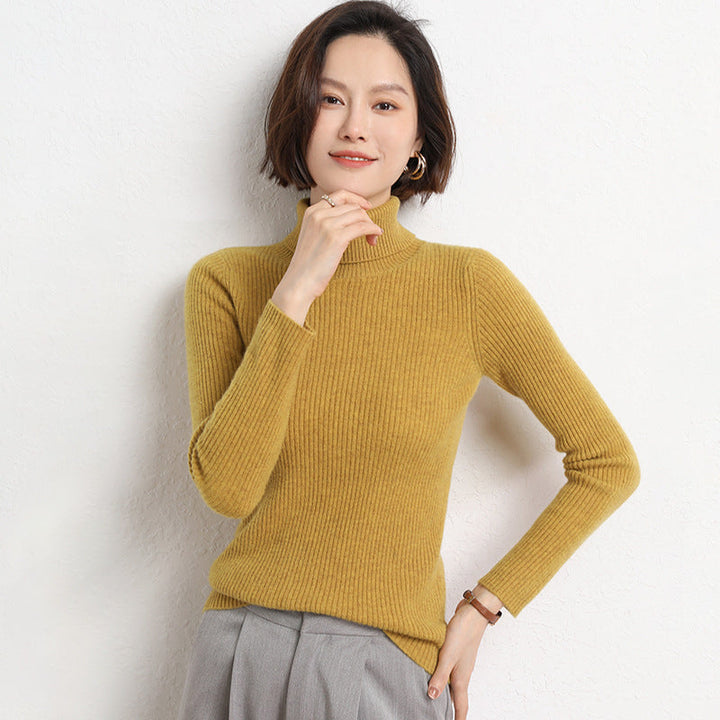 Nancy | Relaxed Ribbed Knit Turtleneck Sweater