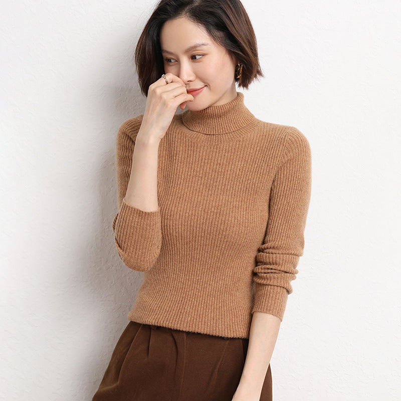Nancy | Relaxed Ribbed Knit Turtleneck Sweater