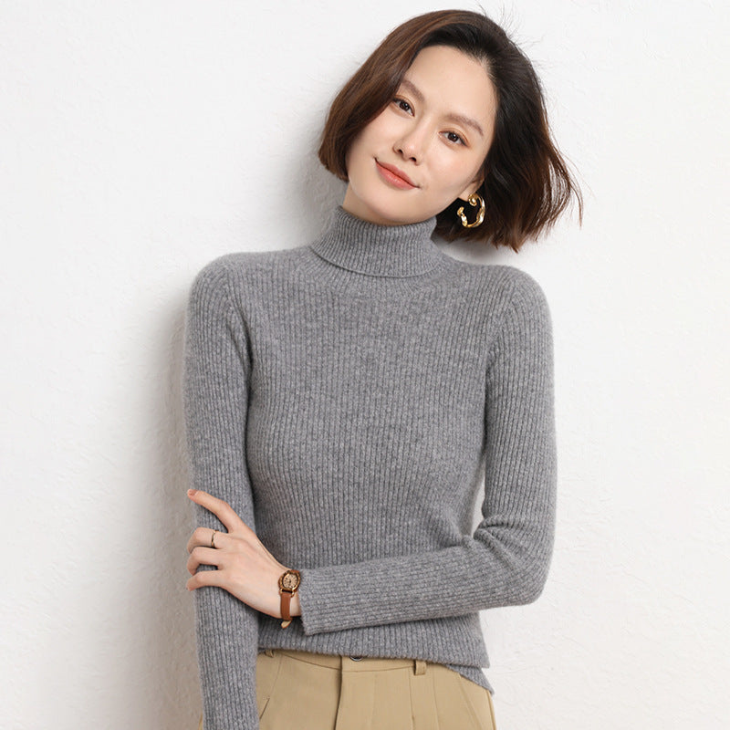 Nancy | Relaxed Ribbed Knit Turtleneck Sweater