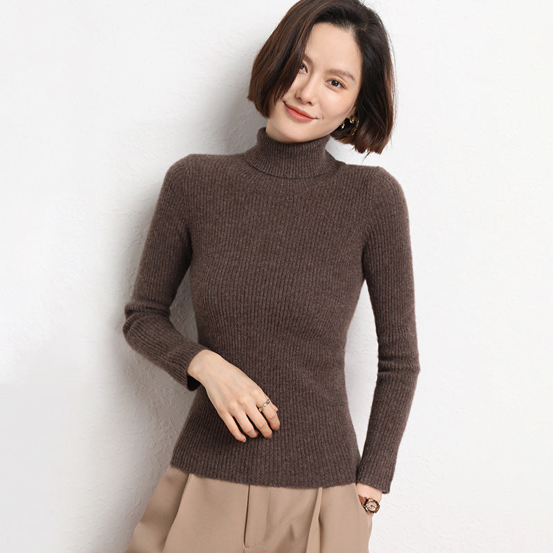 Nancy | Relaxed Ribbed Knit Turtleneck Sweater