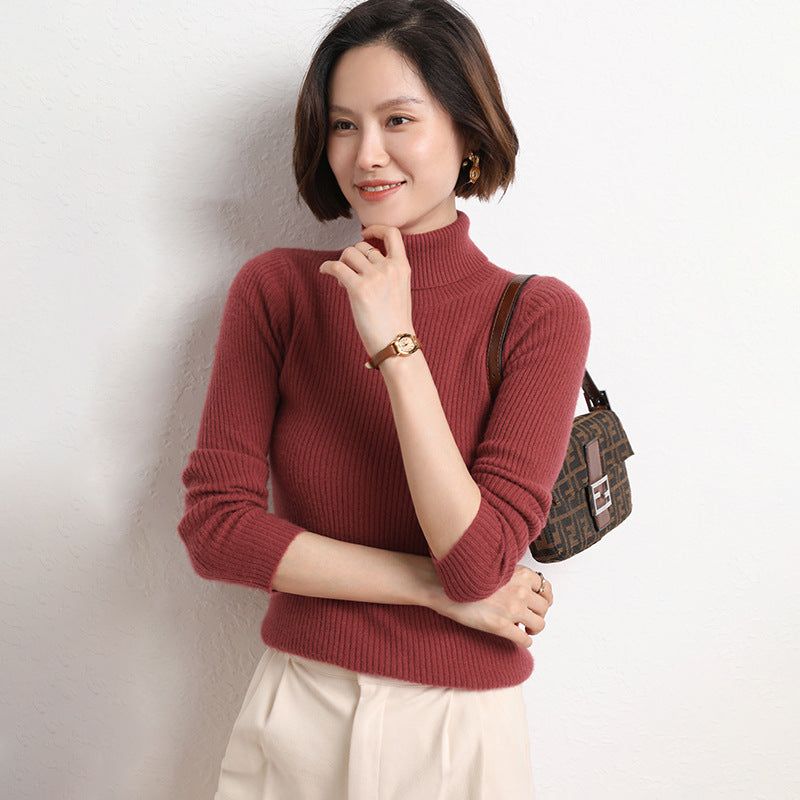 Nancy | Relaxed Ribbed Knit Turtleneck Sweater