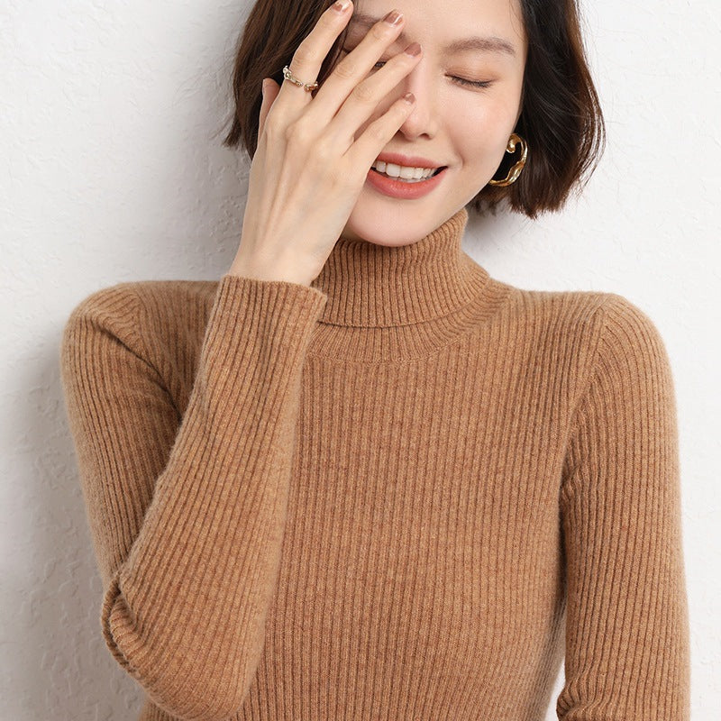 Nancy | Relaxed Ribbed Knit Turtleneck Sweater