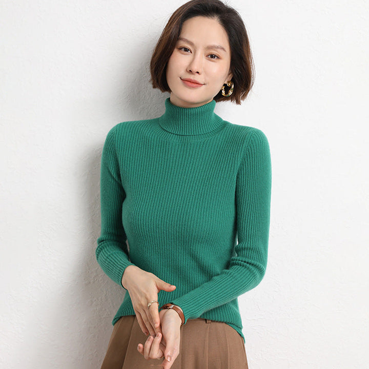 Nancy | Relaxed Ribbed Knit Turtleneck Sweater