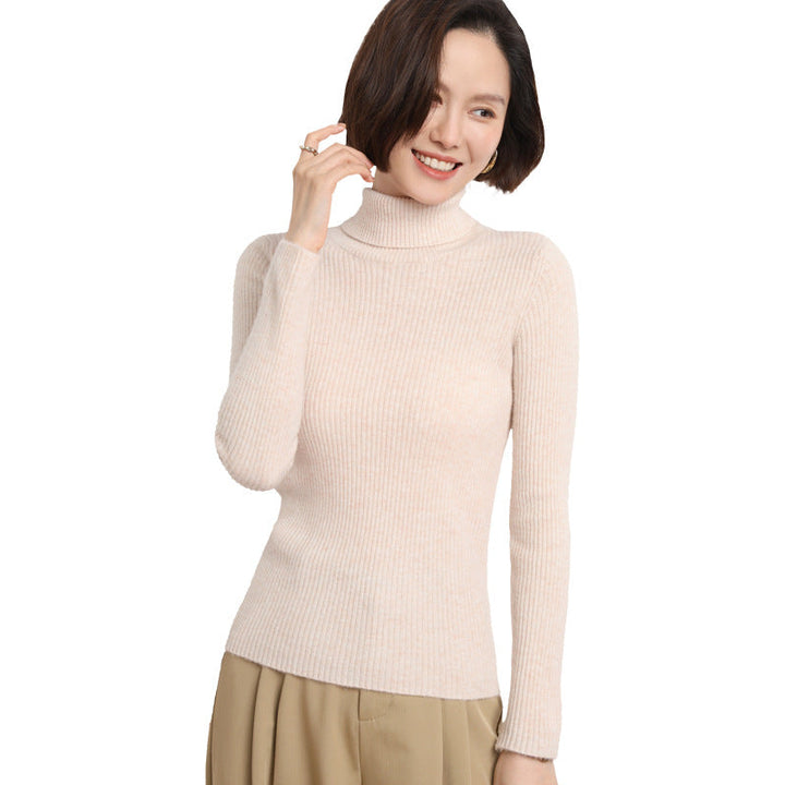 Nancy | Relaxed Ribbed Knit Turtleneck Sweater
