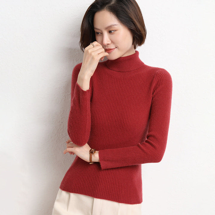 Nancy | Relaxed Ribbed Knit Turtleneck Sweater