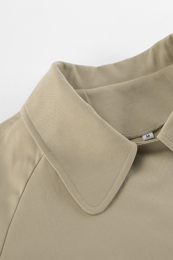 Nancy | Timeless Belted Double-Breasted Camel Coat Trench Jacket