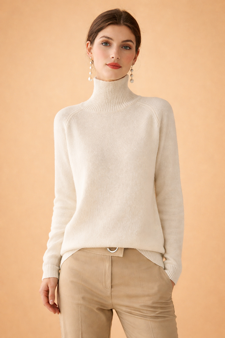 Natalie | Cozy Ribbed Turtleneck Knit Sweater