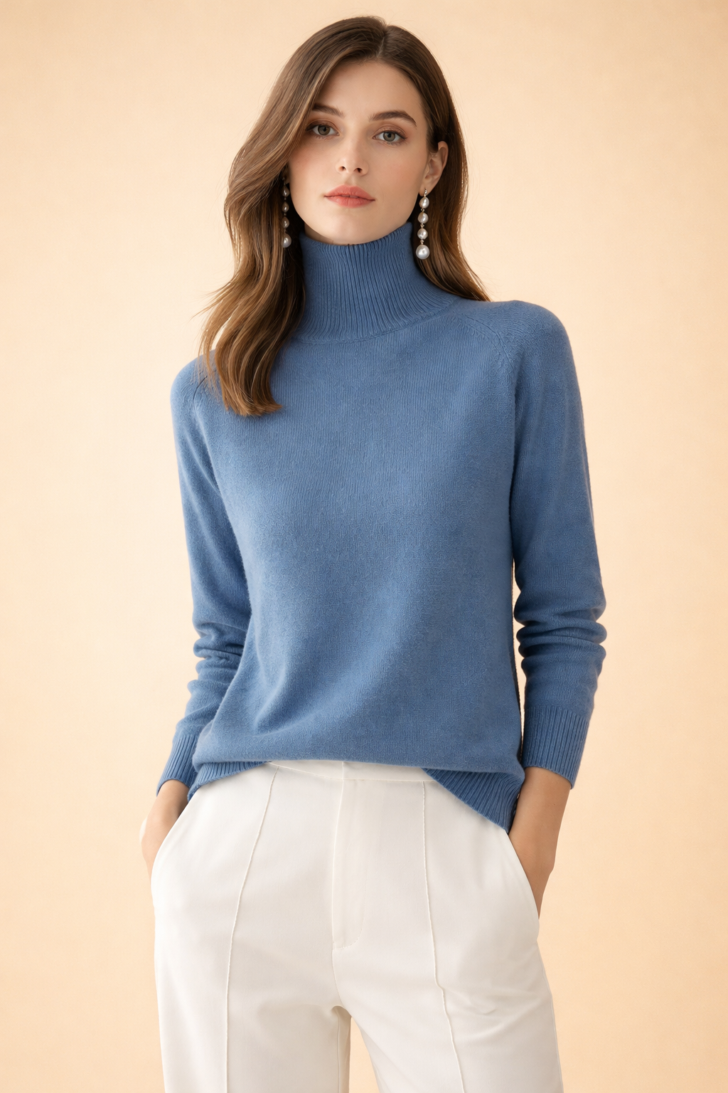Natalie | Cozy Ribbed Turtleneck Knit Sweater