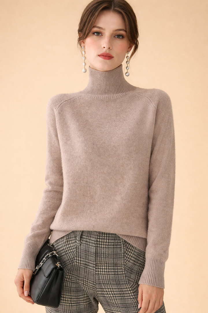 Natalie | Cozy Ribbed Turtleneck Knit Sweater