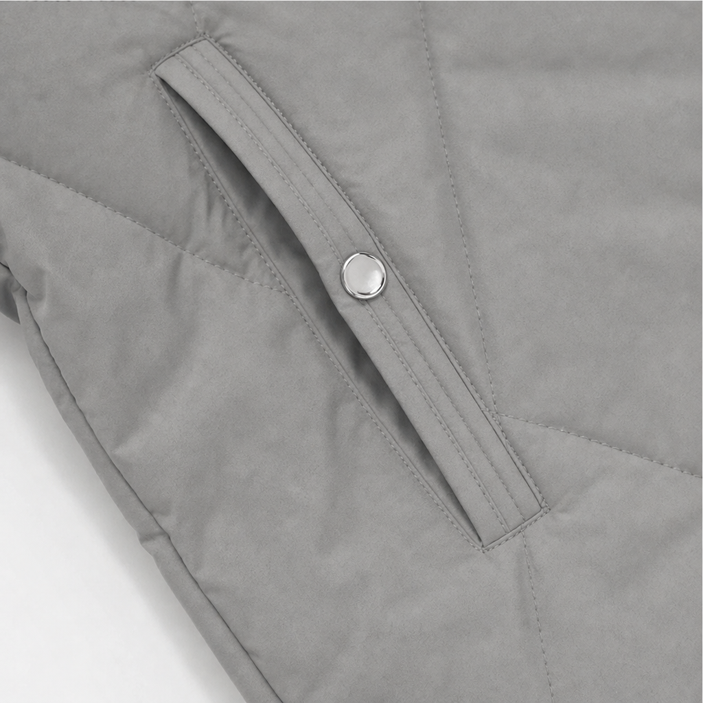 Natalie | Longline Diamond Quilted Hooded Puffer Jacket