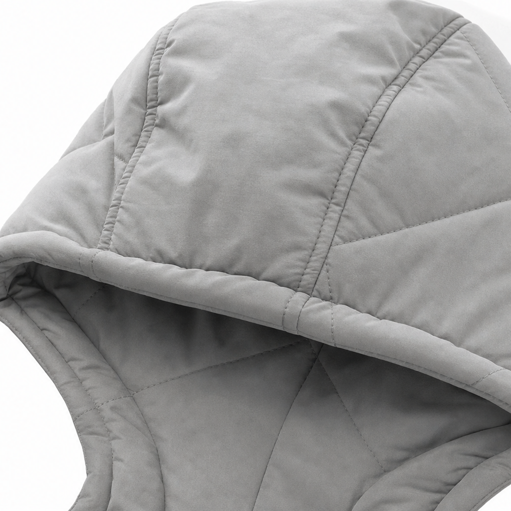 Natalie | Longline Diamond Quilted Hooded Puffer Jacket
