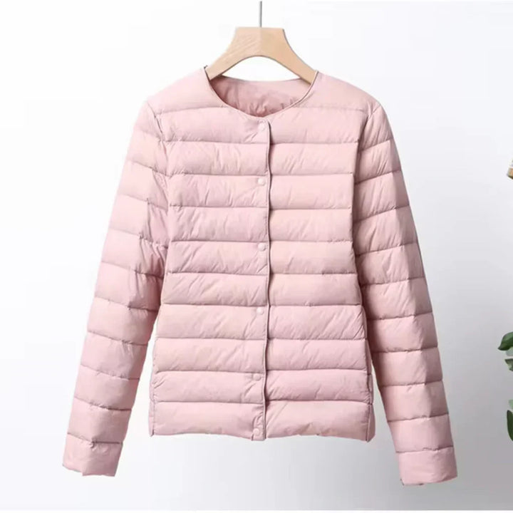 Natalie | Relaxed Lightweight Collarless Puffer Jacket