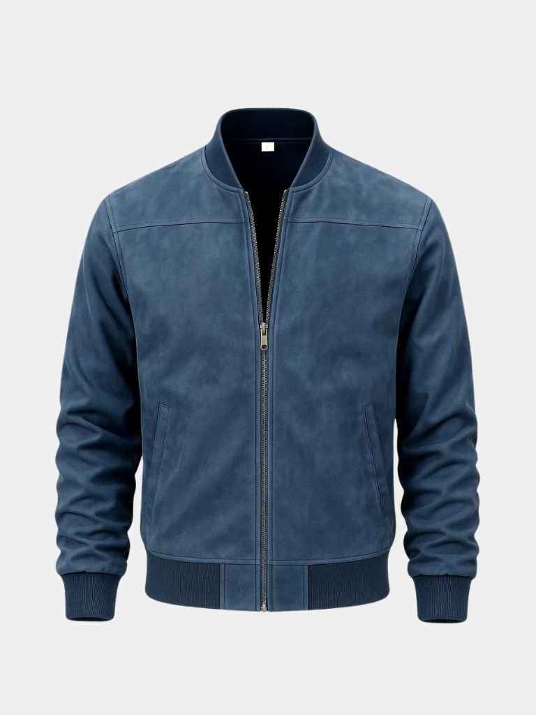 Nathan | Refined Classic Bomber Jacket with Ribbed Trim