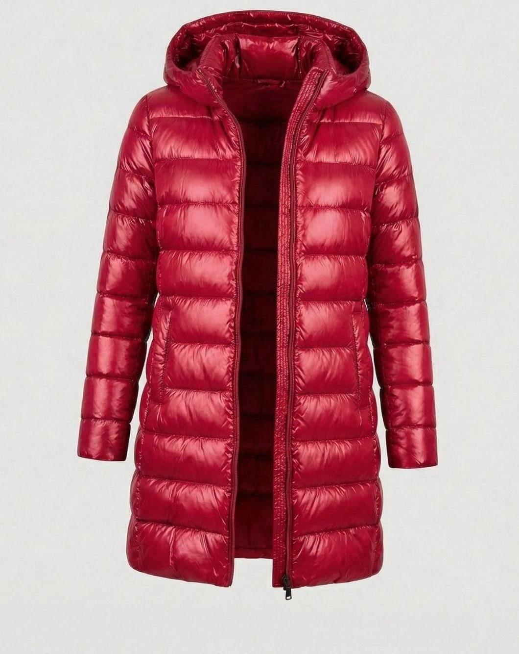 Nicole | Classic Long Hooded Quilted Puffer Jacket