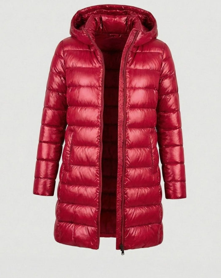Nicole | Classic Long Hooded Quilted Puffer Jacket