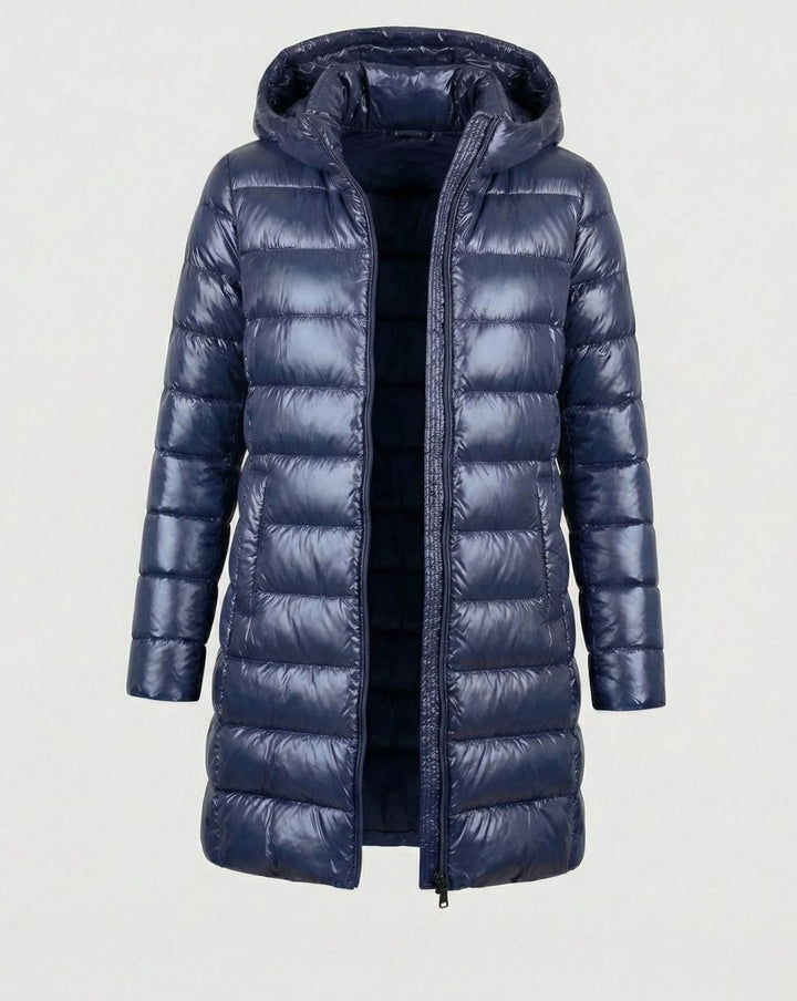 Nicole | Classic Long Hooded Quilted Puffer Jacket