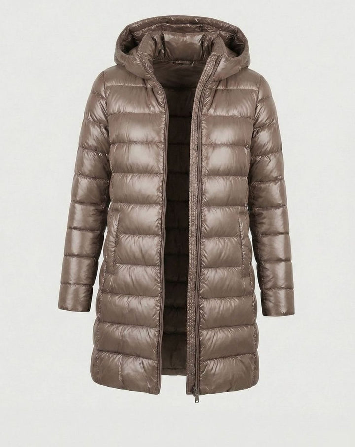 Nicole | Classic Long Hooded Quilted Puffer Jacket