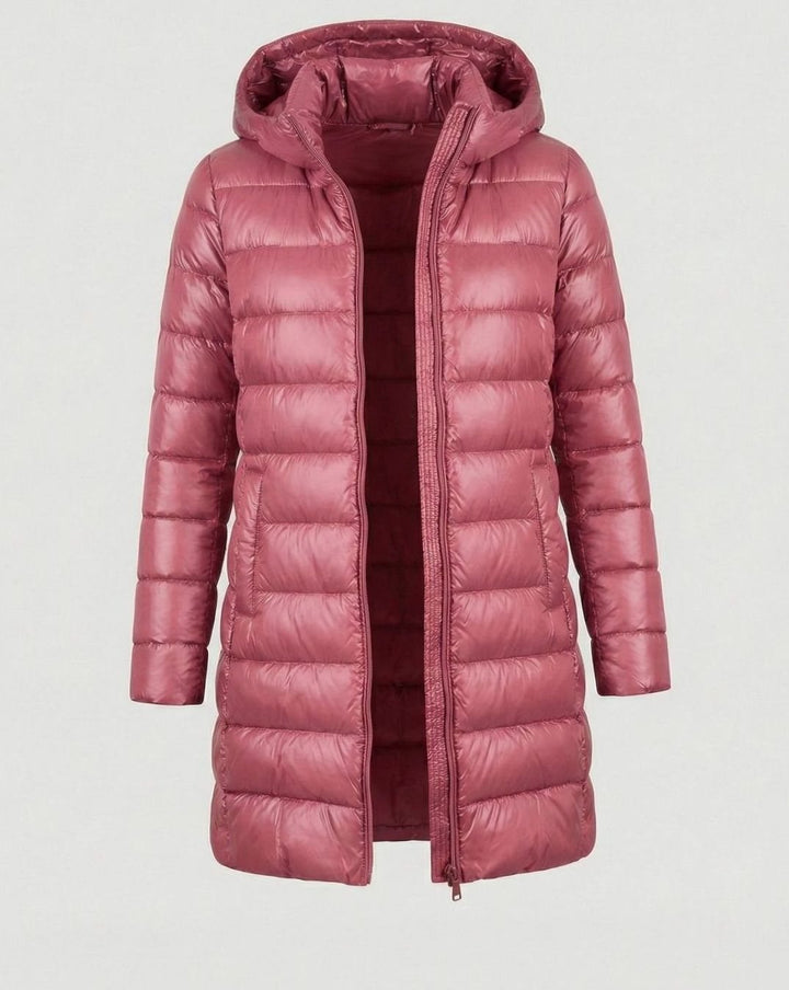 Nicole | Classic Long Hooded Quilted Puffer Jacket