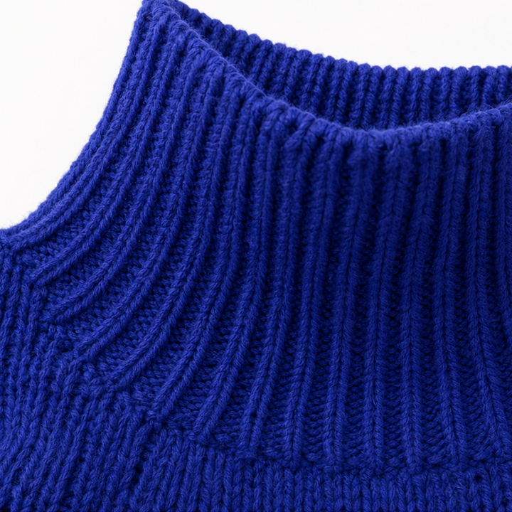 Nicole | Effortless Long Sleeve Cable Knit Turtleneck Sweater